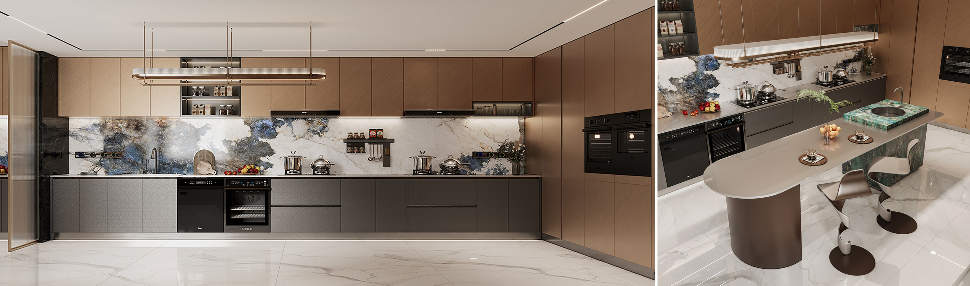 qualidade Armário de cozinha moderno fábrica