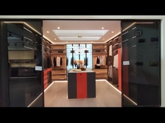 Fadior Elegance Custom Made Walk In Closet Grão de madeira com solução de armazenamento múltipla