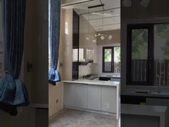 Armário de cozinha elegante e funcional com acabamento cinza estrelado Fadior