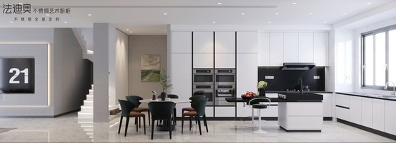 Conjunto de gabinete de cozinha moderno elegante intemporal e ultra durável